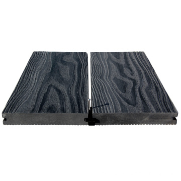 Bois composite en plastique bien fait plancher de terrasse en bois massif wpc